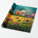 Regalo Patrón de diseño floral Papel de ajuste<br><div class="desc">Colorido patrón de diseño vintage floral para regalos de oficina para colegas para compañeros de trabajo para amigos. Papel envuelto para regalos bonitos y extraordinarios para la familia y amigos envolviendo hongos coloridos patrones de papel para padres de novia para regalos bonitos para el marido de la esposa para los...</div>