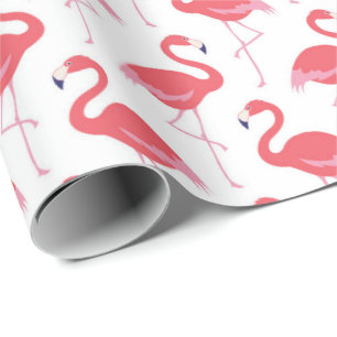 Regalo Patrón de flamingo rosado Papel de envoltura de p