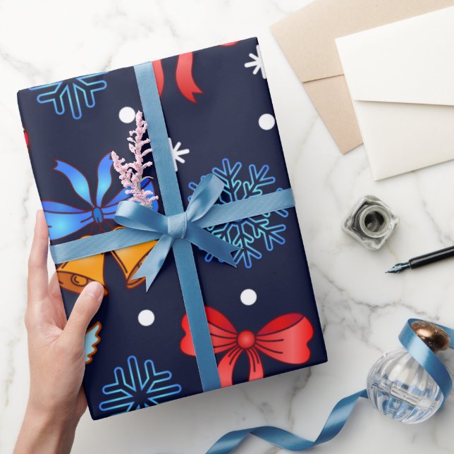 Regalo Patrón de Navidades hermosos Papel de ajuste (Regalar)