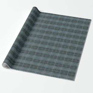 Regalo Patrón de papel azul polvoriento de mano dibujado