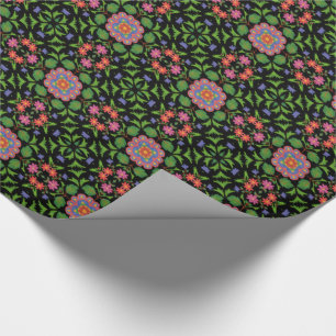 Regalo Patrón de Rangoli Floral, Papel de envolvimiento n