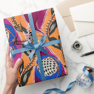 Regalo Patrón floral oriental Samarkande Papel de ajuste