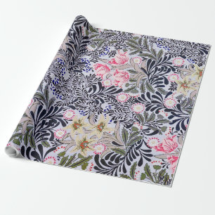 Regalo Patrón floral, papel de envolvimiento de William M