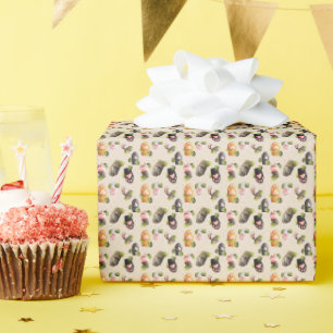 Regalo Paws de gato cortos - Papel de ajuste de patrones 