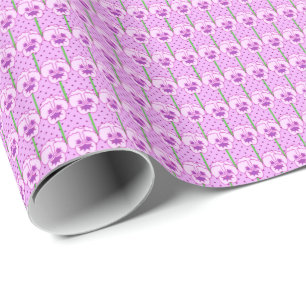 Regalo Pensamientos lavanda - patrón de papel pintado ret
