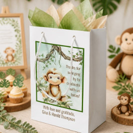 Regalo Pequeña Bolsa de Favor para Baby Shower de Mono