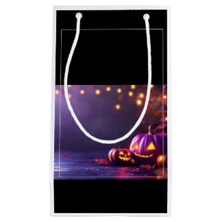 Regalo Pequeña Bolsa de Fiesta tallada en calabaza de Halloween