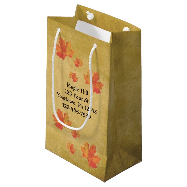 Regalo Pequeña Bolsa de jarabe de arce de arce (Angulo Anverso)
