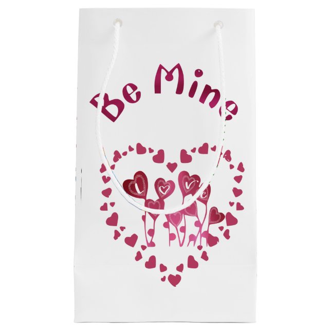 Regalo Pequeña Bolsa de papel de San Valentín (Anverso)
