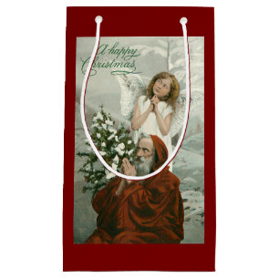 Regalo Pequeña Bolsa De Regalos De Ángel Y Santa