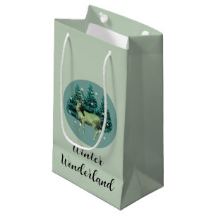 Regalo Pequeña Bolsa de regalos Deer Winter Wonderland