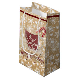 Regalo Pequeña cacao de Navidad en bolsa de papel vista