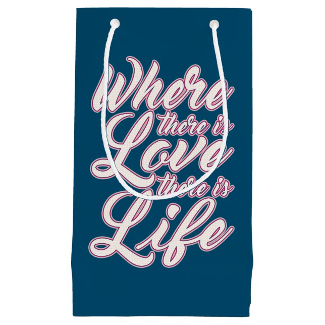 Regalo Pequeña Donde hay El día de San Valentín de amor | Bolsa d (Anverso)