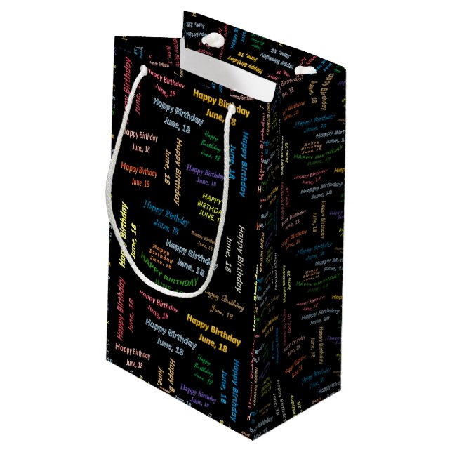Regalo Pequeña Junio, 18 Bolsa de Regalos de Cumpleaños (Angulo reverso)