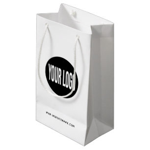 Regalo Pequeña Logotipo/texto de la bolsa de compra de papel para