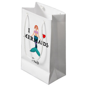 Regalo Pequeña Me encanta el diseño de las sirenas - bolsa de reg