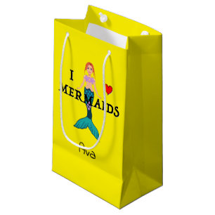 Regalo Pequeña Me encanta el diseño de las sirenas - bolsa de reg