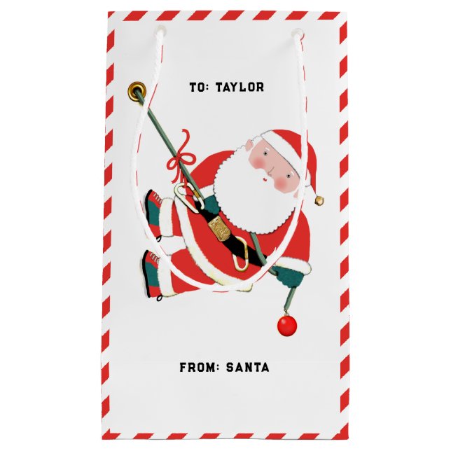 Regalo Pequeña Navidades de escalada de rock creativo bolsa de re (Anverso)