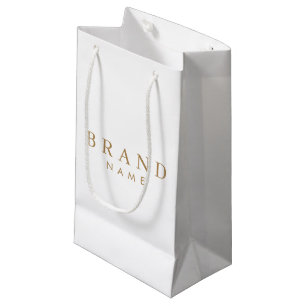 Regalo Pequeña Personalizado elegante Bolsa de compra de papel pe