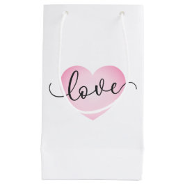 Regalo Pequeña Simple Love Calligraphy Valentine | Bolsa de regal
