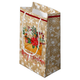 Regalo Pequeña sobre de Navidad en bolsa de papel visto