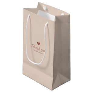 Regalo Pequeña Sobre minimalista Gracias Bolsa De Papel
