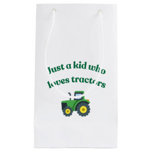 Regalo Pequeña Solo un niño que ama los tractores - Bolsa de rega