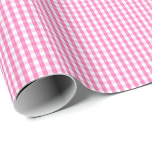 Regalo Pequeño papel de embalaje rosado y blanco de la