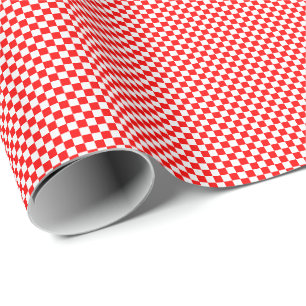 Regalo Pequeño papel rojo y del blanco de los controles