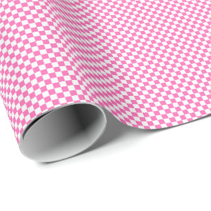 Regalo Pequeño papel rosado y del blanco de los controle
