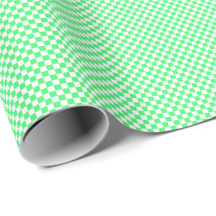 Regalo Pequeño papel verde claro y del blanco de los