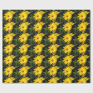 Regalo Pequeños girasoles amarillos envueltos de papel