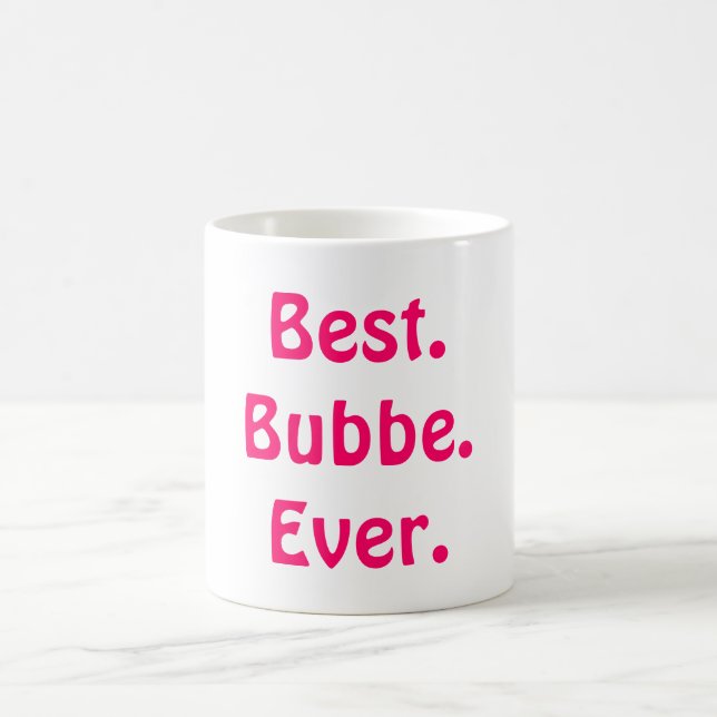 Regalo perfecto de la mejor taza de Bubbe para la (Centro)