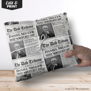 Regalo Periódico personalizado de papel de envolvimiento 