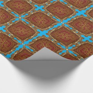 Regalo Peronnelle Bleu Papel de envolvimiento barroco