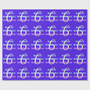 Regalo Personalizable 6 Papel de envolvimiento de cumplea