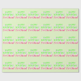 Regalo Personalizable, Papel de envolvimiento básico de c