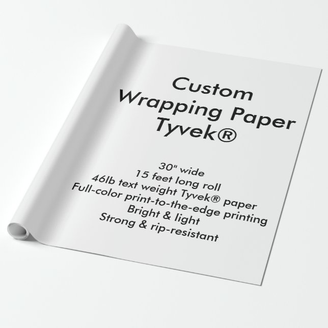 Regalo Personalizado 15' rollo del papel de embalaje de (Desenrollado)