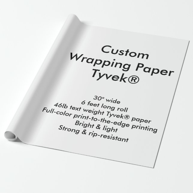 Regalo Personalizado 6' rollo del papel de embalaje de (Desenrollado)