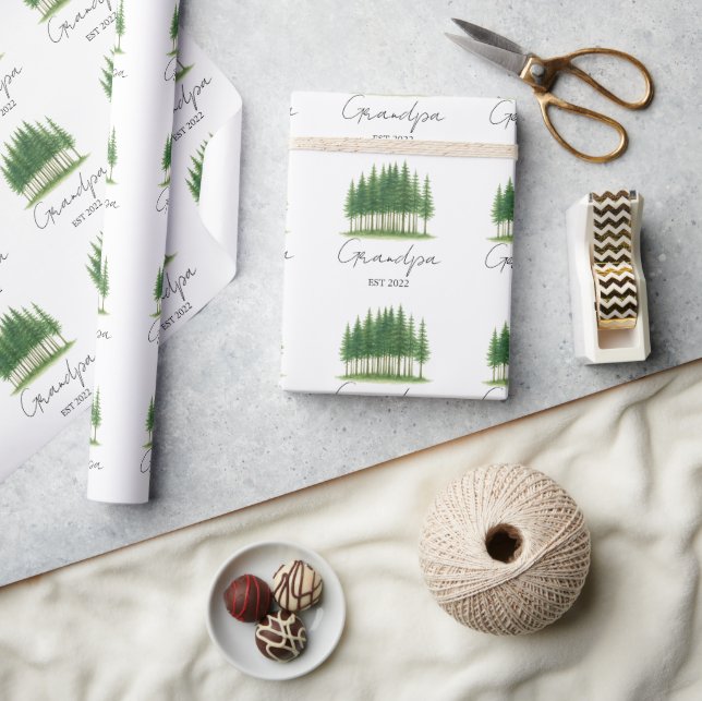 Regalo Personalizado "Abuelo Este. Papel de ajuste de [añ (Artesanía)