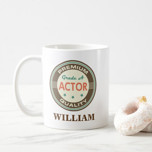Regalo personalizado actor de la taza de la (Con donut)