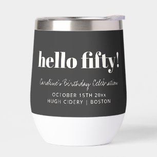 Regalo personalizado audaz negro blanco moderno pa