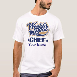 (Regalo personalizado cocinero de la camiseta del