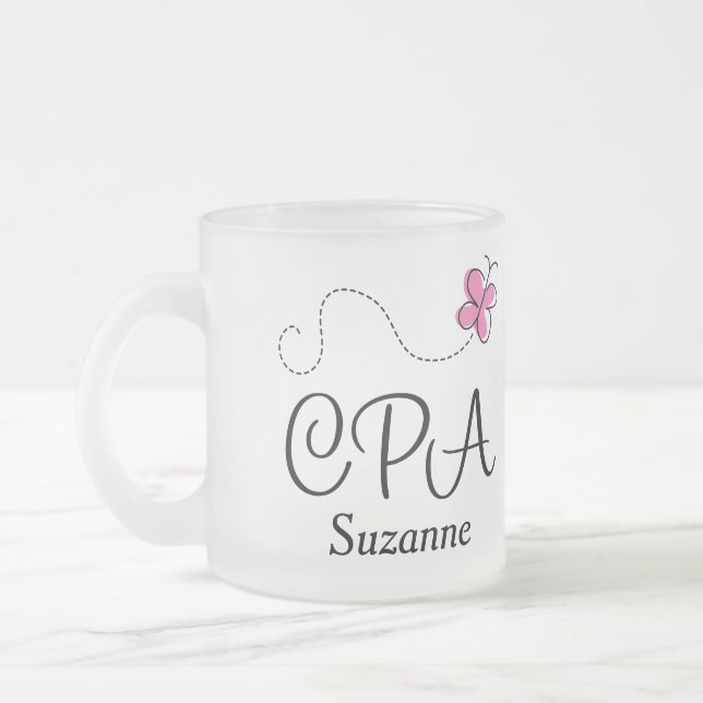 Regalo personalizado contable de la taza de CPA (Izquierda)