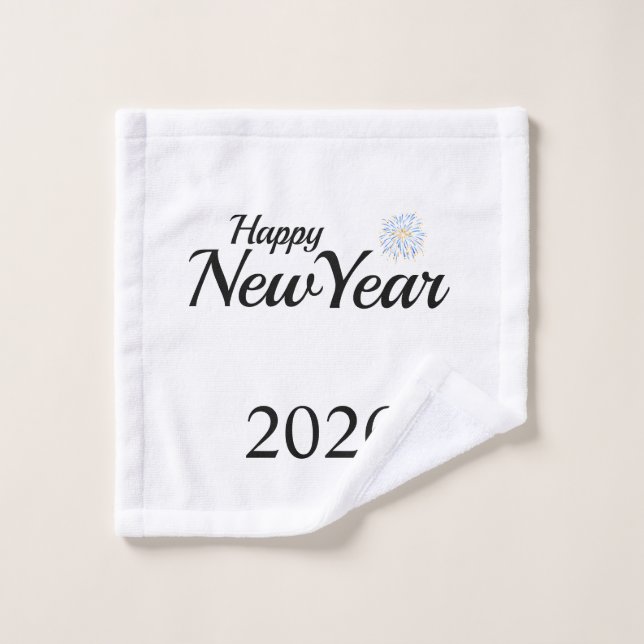 Regalo personalizado de Año Nuevo feliz (Toallita)