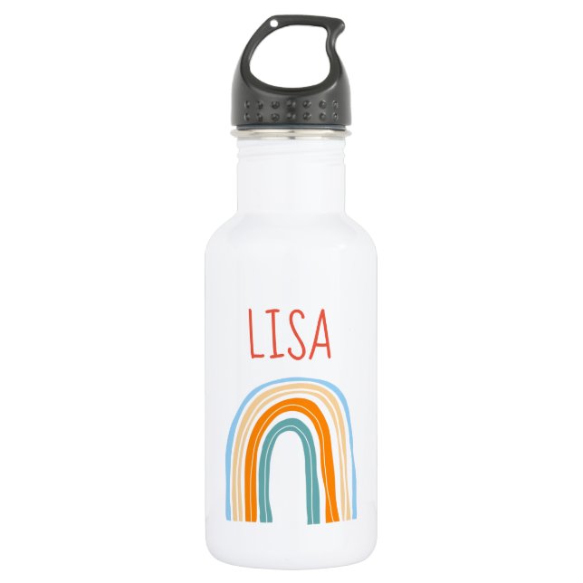 Regalo personalizado de botellas de agua arco iris (Anverso)