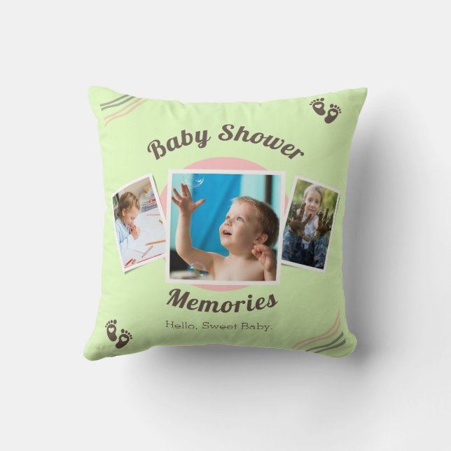 Regalo personalizado de Cojín decorativo de Collag (Reverso)