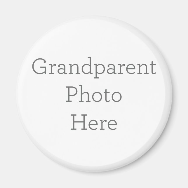 Estándar: 5,7 cm Circular Imán (Frente)