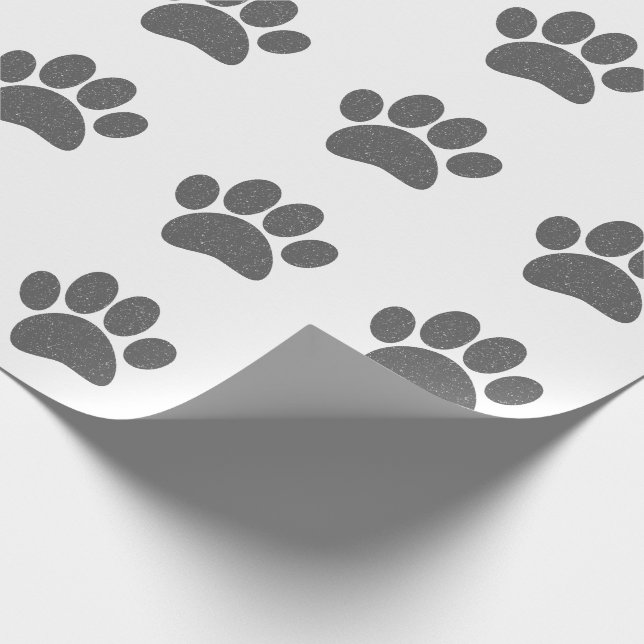Regalo Personalizado de impresión de papel de perro gris (Esquina)