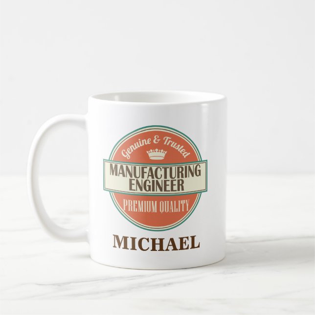 Regalo personalizado de la taza del ingeniero de (Izquierda)